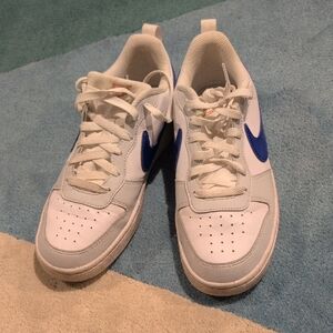 Nike White And Royal Dunks